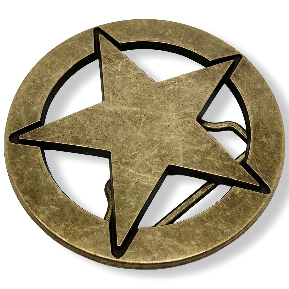 3692 Western Cowboy Cowgirl Belt Buckle Texas Star Zinc Alloy Metal Belt